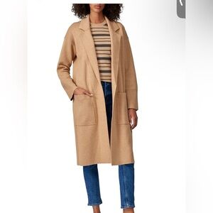 J crew Ella open front long cardigan.  camel color. Will fit small & medium NWOT